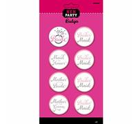 Amscan International 9900243 Bridal Party Badge