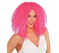 amscan International Adults Crimped Wig (Pink)