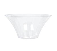 Amscan International Candy Buffet Clear Plastic Large Flared Bowls, 6 Pack