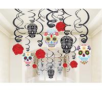 amscan International ltd 670360 Day of The Dead Swirls Decoration Set