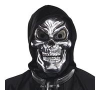 Amscan International ltd 840017-55 Silver Skull Plastic Mask, 1 Pc, Non Solid Colour, One Size