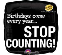 amscan International Smarty Pants Stop Counting Birthday Foil Balloon