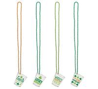 Amscan International St.Patrick's Shot Glass Necklaces Multi Pack