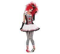 Amscan Harlequin Honey Clown Halloween Ladies Fancy Dress Costume Size 14-16