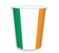 amscan Ireland Flag Paper Cups 266ml-8 Pcs