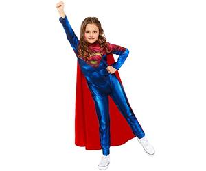 Amscan - Kids Officially Licensed Warner Bros. Supergirl Jumpsuit Age: 3-12 Years