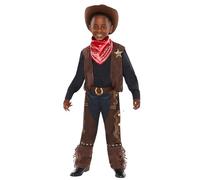 Amscan - Kids World Book Day Western Cowboy Boys Fancy Dress Costume Age: 3-14yrs