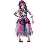 Amscan - Kinderkostüm Day of the Dead, Skelett, Kleid, Kopfschmuck, Dia de los Muertos, Mottoparty, Karneval, Halloween