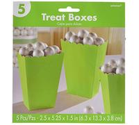 Amscan Kiwi Green Small Paper Popcorn Boxes