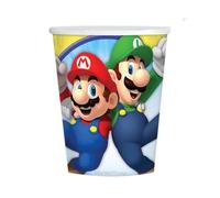 amscan Kubeczki papierowe Super Mario 250ml 8szt