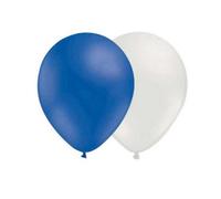 Amscan Latex Balloon (Pack Of 20) White/blue (One Size)
