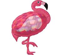 Amscan 3937801 S/Shape: Iridesc Pink Flamingo