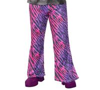 amscan Men's 1970s Disco Fever Zebra Flares