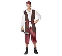 Amscan Men's Pirate Pete Small Costume Set, Multi, S (pack of 4)