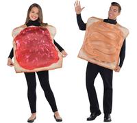 amscan - Metzgerei Kostüm Set 4-teilig schwarz in Lackoptik Schürze, Gesichts