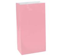 Amscan Mini Paper Party Bags in Light Pink Amscan Light Pink