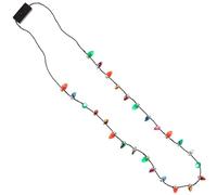 Amscan Multicolor Light Up Bulb Necklace - 30" (Pack Of 1) - Perfect For Festivals, Holidays & Events