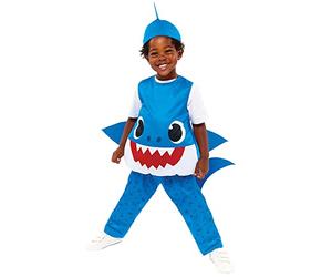 Amscan - Officially Licensed Baby Shark Blue Daddy Kids Fancy Dress Costume Age: 1-4 Years