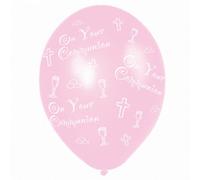 Amscan On Your Communion 11In Balloons Pink (6 Balloons)