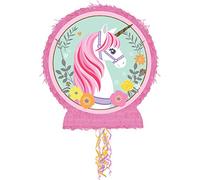 Amscan P19732 - Magical Unicorn Pull String Pinata - 46cm