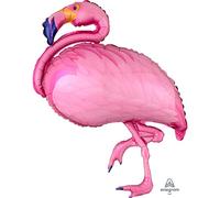 amscan Pink Pretty Flamingo Shape Foil Balloon-1 PC