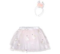 amscan Pink Swan Tutu Costume with Glitter Swan Headband - Age Child M/L Age 9-13 Years - 1 PC