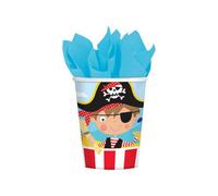 Amscan Pirate Party Cup (Pack Of 8) Multicoloured (One Size)