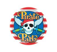 Amscan Pirate Skull And Crossbone Party Plates Pack Of 8