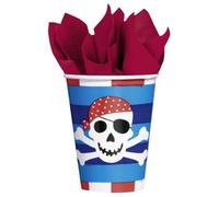 Amscan Pirate Treasure Party Cup White/blue/red (One Size)