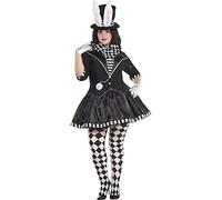 amscan (PKT) (847836) Adult Ladies New Dark Mad Hatter Costume (UK 18-20)