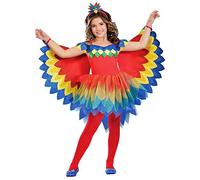 amscan (PKT) (9903518) Child Girls Pretty Parrot Fairy Costume (7-8yr)
