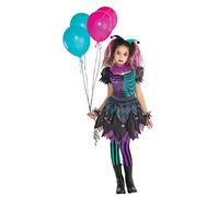 Amscan Haunted Harlequin Clown Halloween Girls Fancy Dress Costume Age 10-12