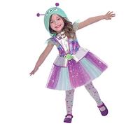 amscan (PKT) (9905038) Child Girls Adorable Alien Costume (6-8yr)