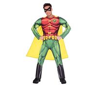 Deluxe Batman Robin Fancy Dress Superhero Costume Titans Kids Boys Mens Book Day
