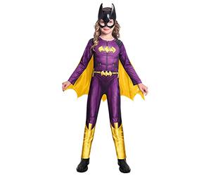 amscan (PKT) (9906613) Child Girls Batgirl Comic Style Costume (3-4yr), Purple
