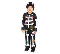 Girls Boys Peppa Pig Cute Skeleton Jumpsuit Halloween Fancy Dress Costume Kids