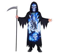 amscan (PKT) (9908583) Child Boys Neon Reaper - Recycled Costume (6-8yr)
