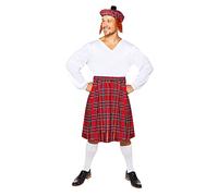 amscan (PKT) (9908734) Adult Mens Scotsman Costume Kit (Standard)