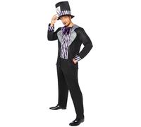 amscan (PKT) (9910020) Adult Mens Dark Mad Hatter Costume (Large)