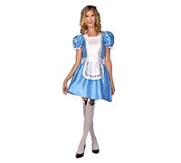 amscan (PKT) (9910400) Adult Ladies Alice In Wonderland Costume (UK 16-18)