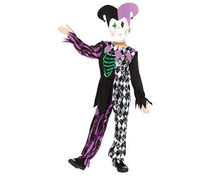 amscan (PKT) (9912014) Child Boys Jester Boy Costume (6-8yr)