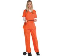 Ladies Orange Inmate Costume 12-14