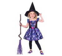 amscan (PKT) (Fix 1/1) (9908569) Child Girls Mythical Witch - Recycled Costume (2-3yr)