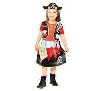 amscan (PKT) (Fix 2/2) (9910170) Child Girls Peppa Pig Pirate Dress Costume (4-6yr)