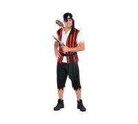 amscan (PKT) (Fix 25/25) (844220-55) Adult Mens Ahoy Matey Costume (Extra Large)