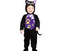 amscan (PKT) (PDBCAT18) Child Girls Lil' Kitty Cutie Cat Costume (6-12m)