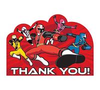 Amscan Power Rangers Dino Charge Thank You Notes (8 Pack)