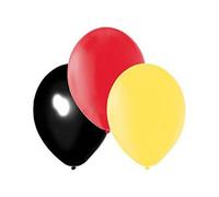 Amscan Pride Pion Latex German Party Balloon (Pack Of 20) Black/red/gold (One Size)