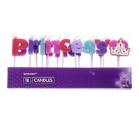 Amscan Princess Pick Candles (Pack Of 18) Multicoloured (One Size)