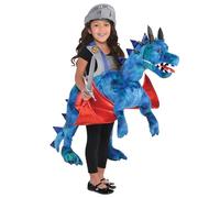 amscan RDR - Kids Ride On Dragon World Book Day Fancy Dress Costume Age: 3-8 Years